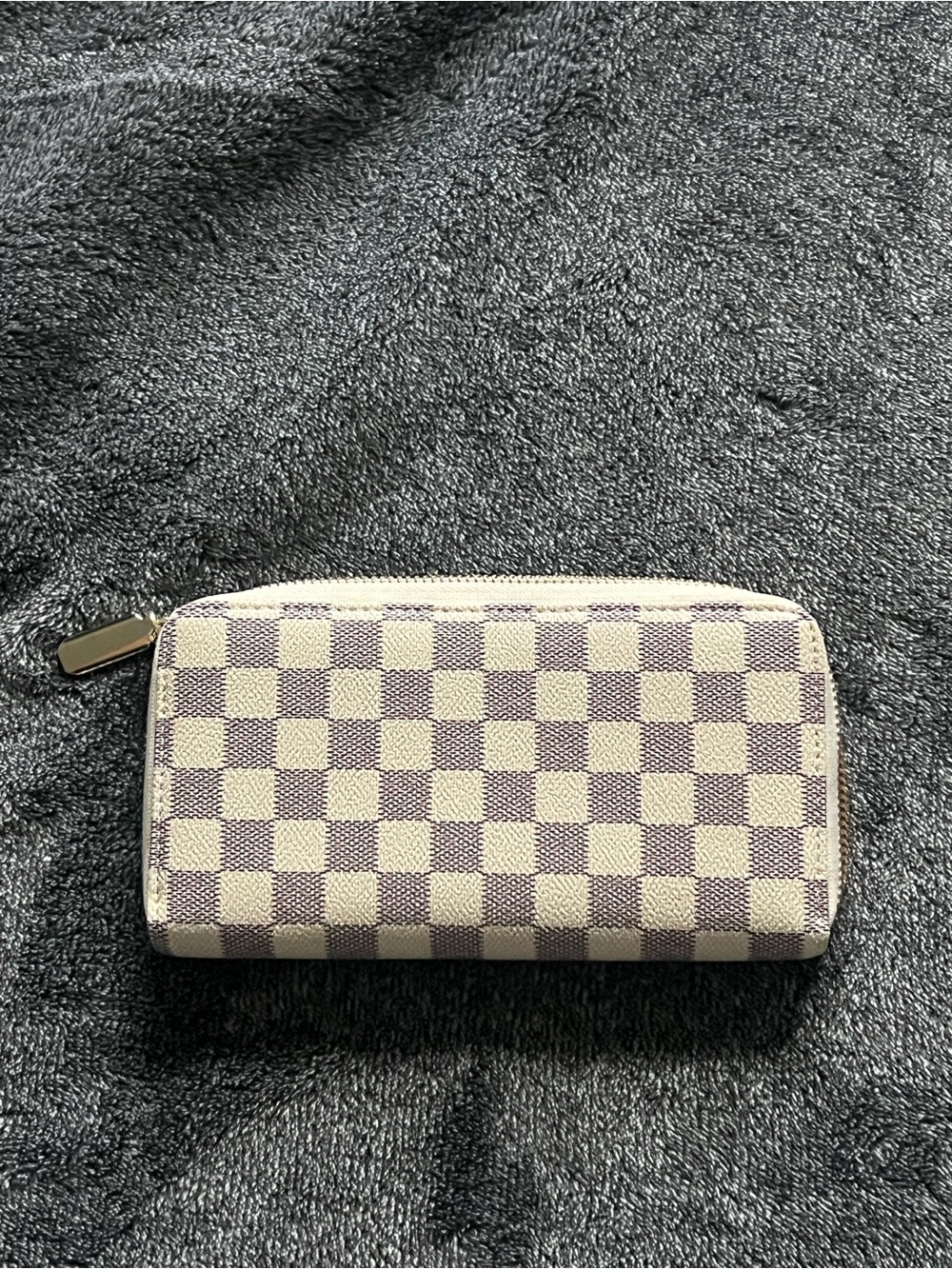 Checker Zip Wallet